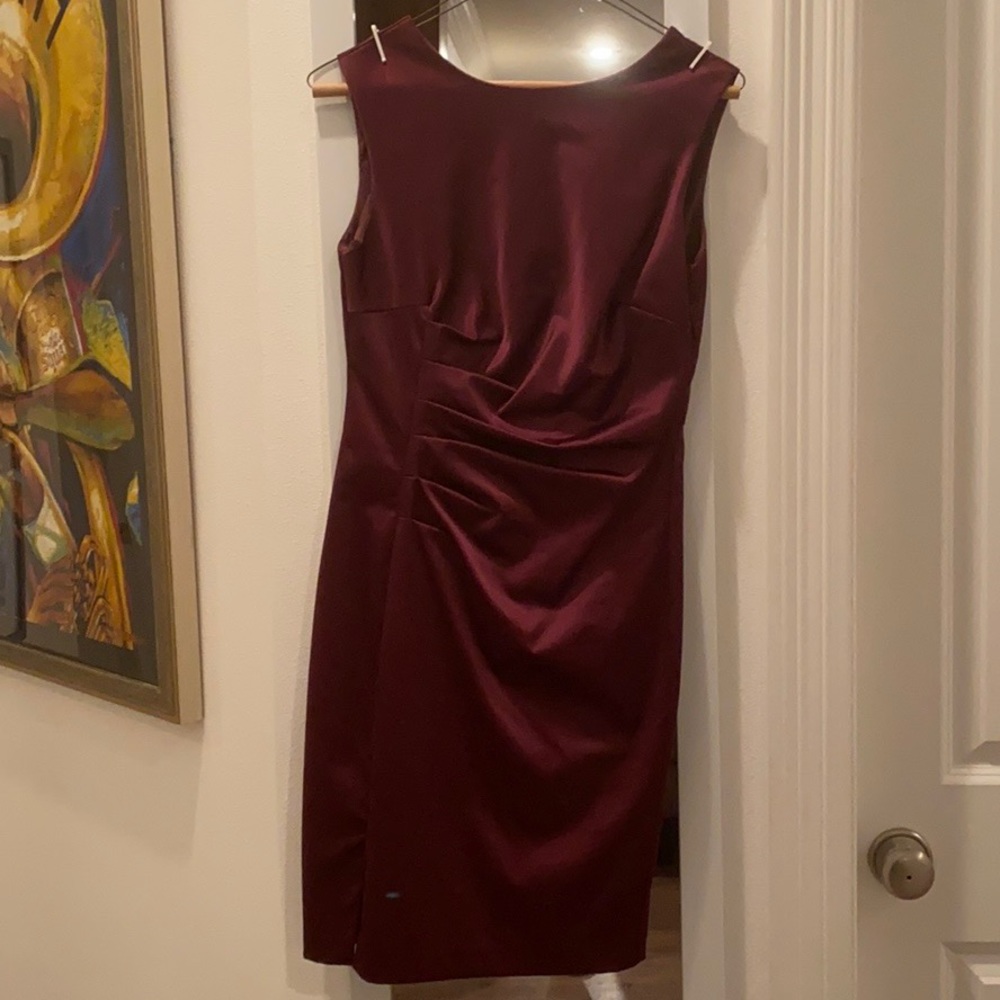 Plum cocktail dress